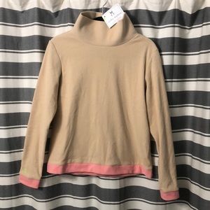NWT Dudley Stephens Park Slope Terry Fleece - Natural Blush/Island Coral - M